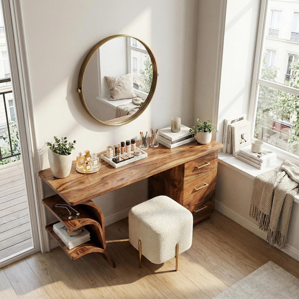Contemporary Vanity Desk Studio Apartment Makeup Area Dressing Space SILDTTRMV006