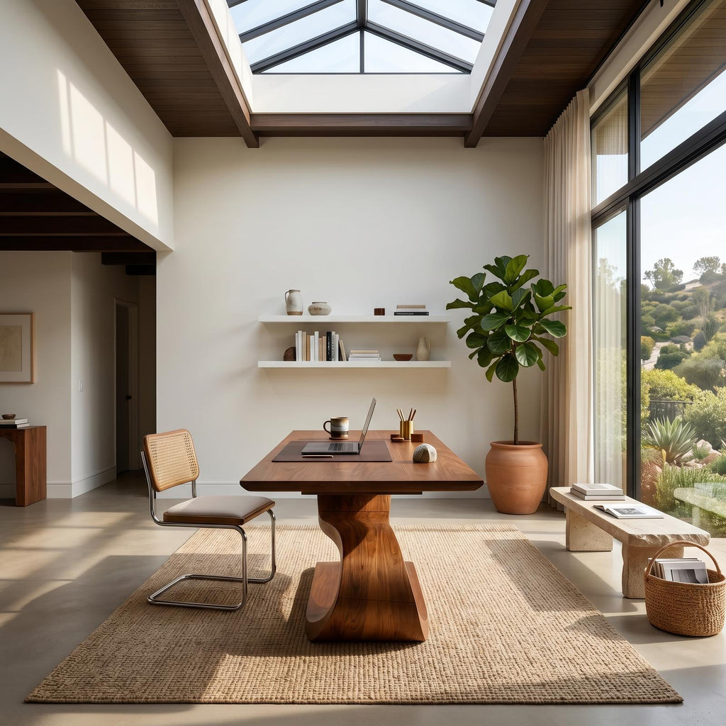 Contemporary Executive Desk For Open Workspace Interior Space