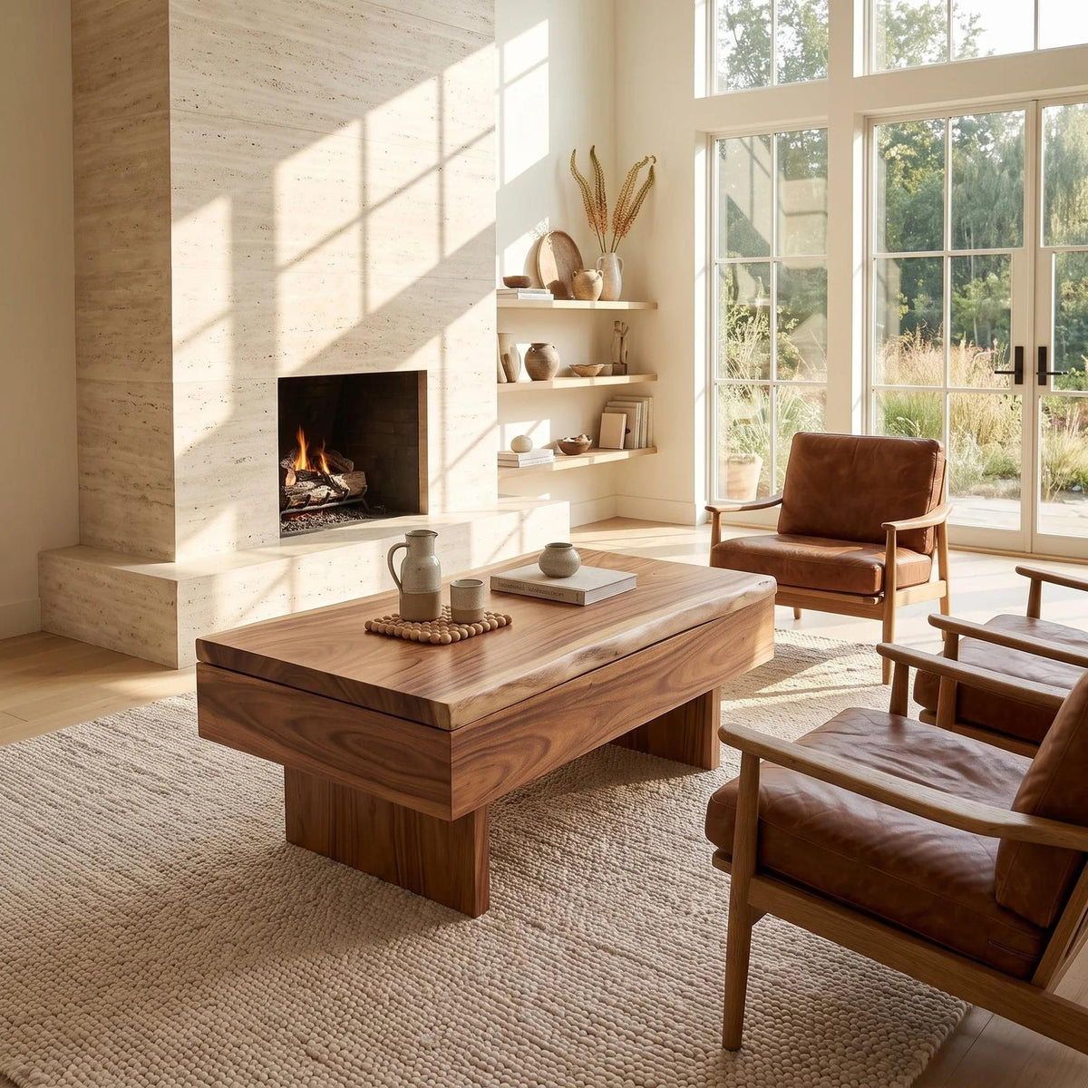 Contemporary Storage Lift Top Coffee Table City Apartment