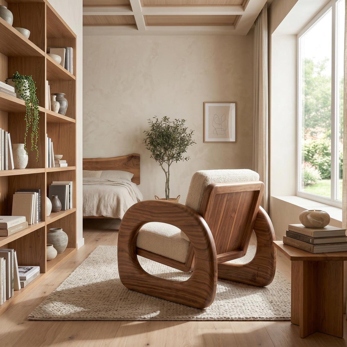 Resort Style Sculptural Armchair Wellness Reception Area SILDTTRCHR003