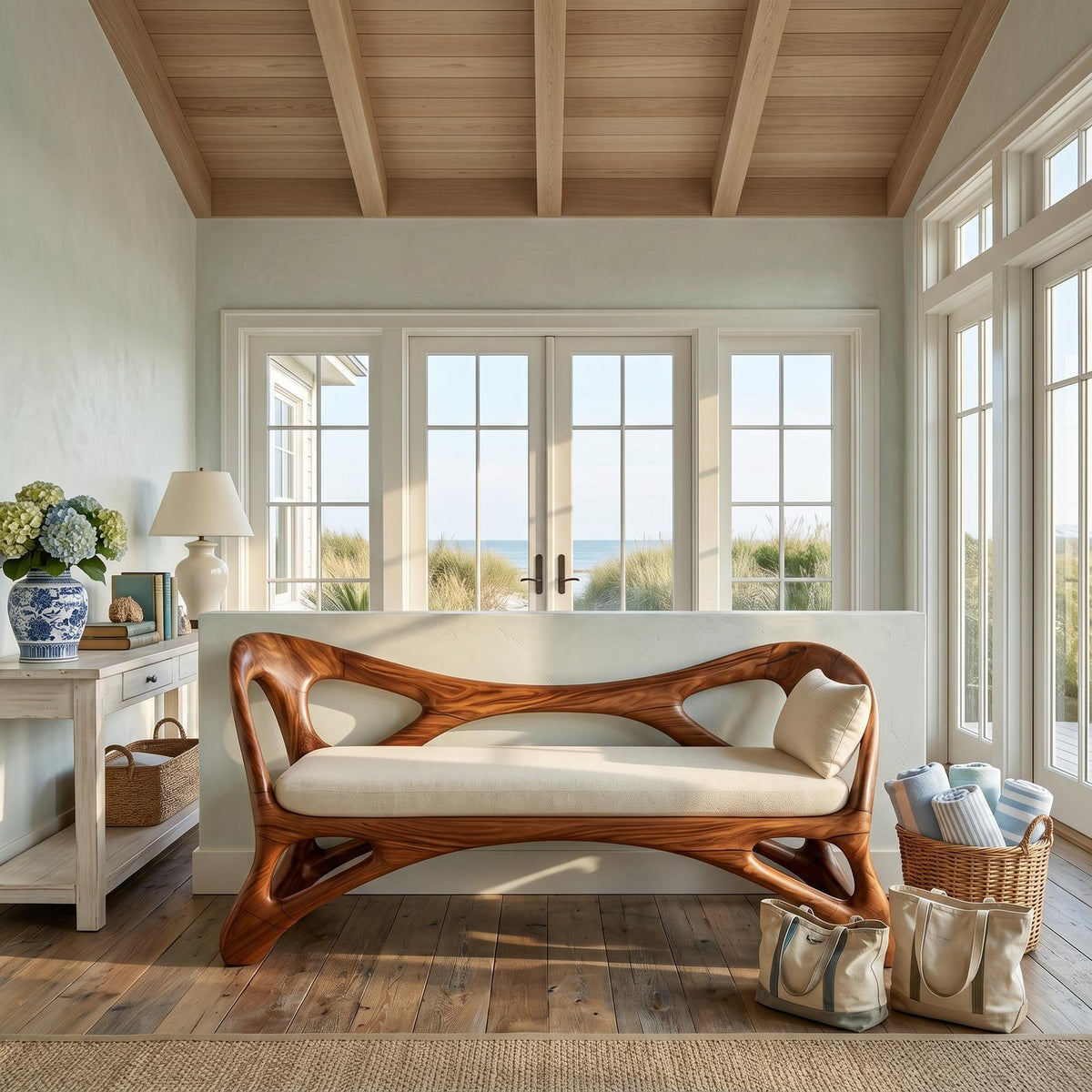 Handcrafted Wooden Bench Boutique Hotel SILDTTRBEN074