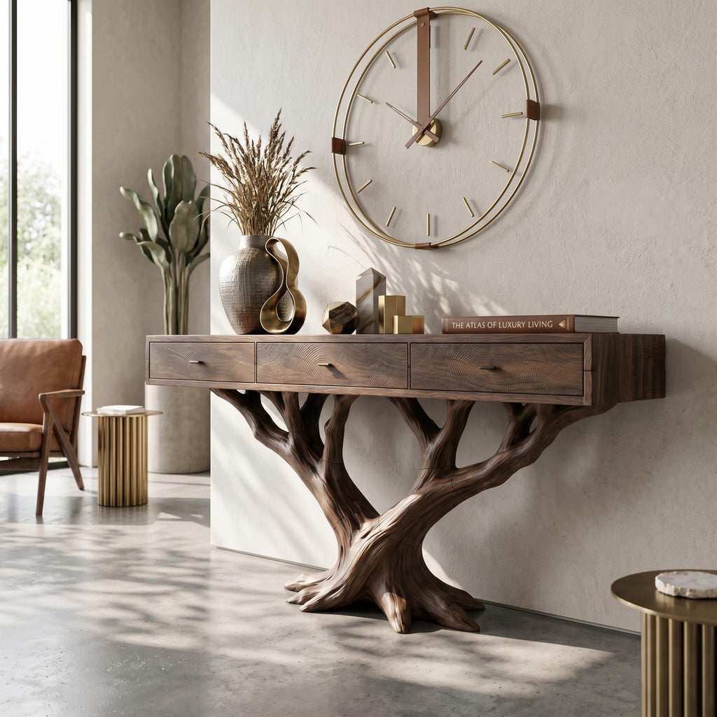 Luxury Branch Base Console Table Designer Residence