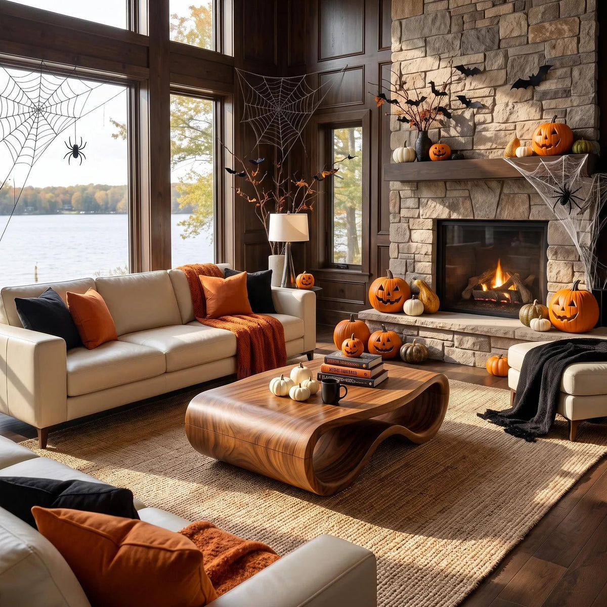 Organic Halloween Freeform Table For Rustic Living Space SILDTTNCF081