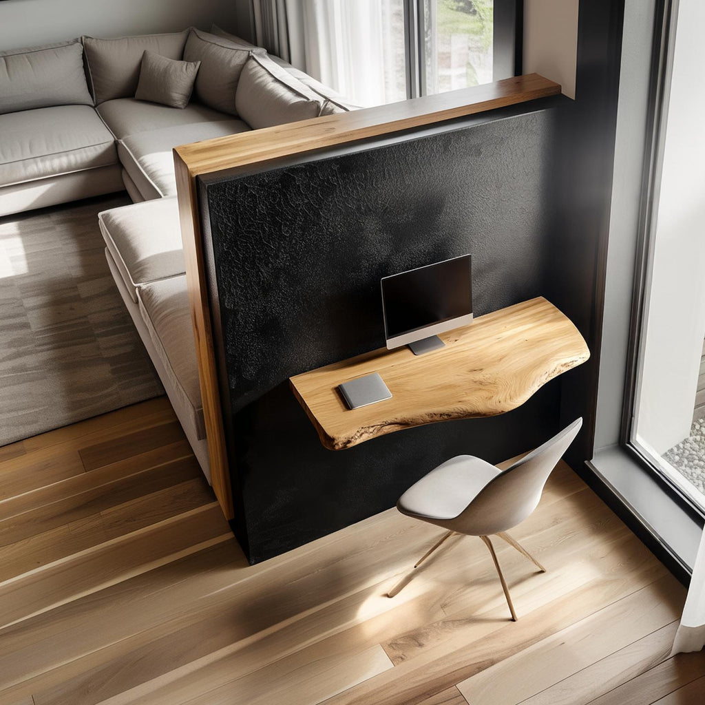 Rustic Floating Desk For Home Office And Bedroom