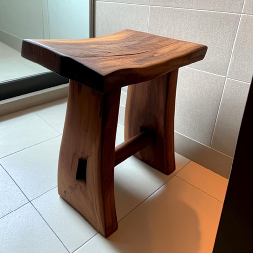 Shower Bench Solid Wood Shower Stool