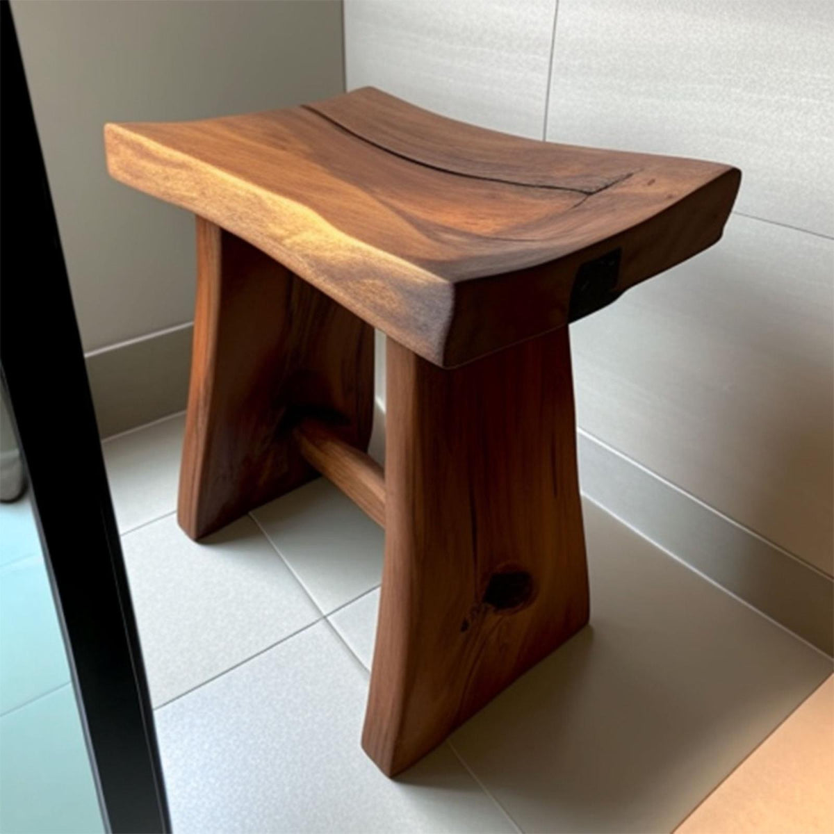 Shower Bench Solid Wood Shower Stool
