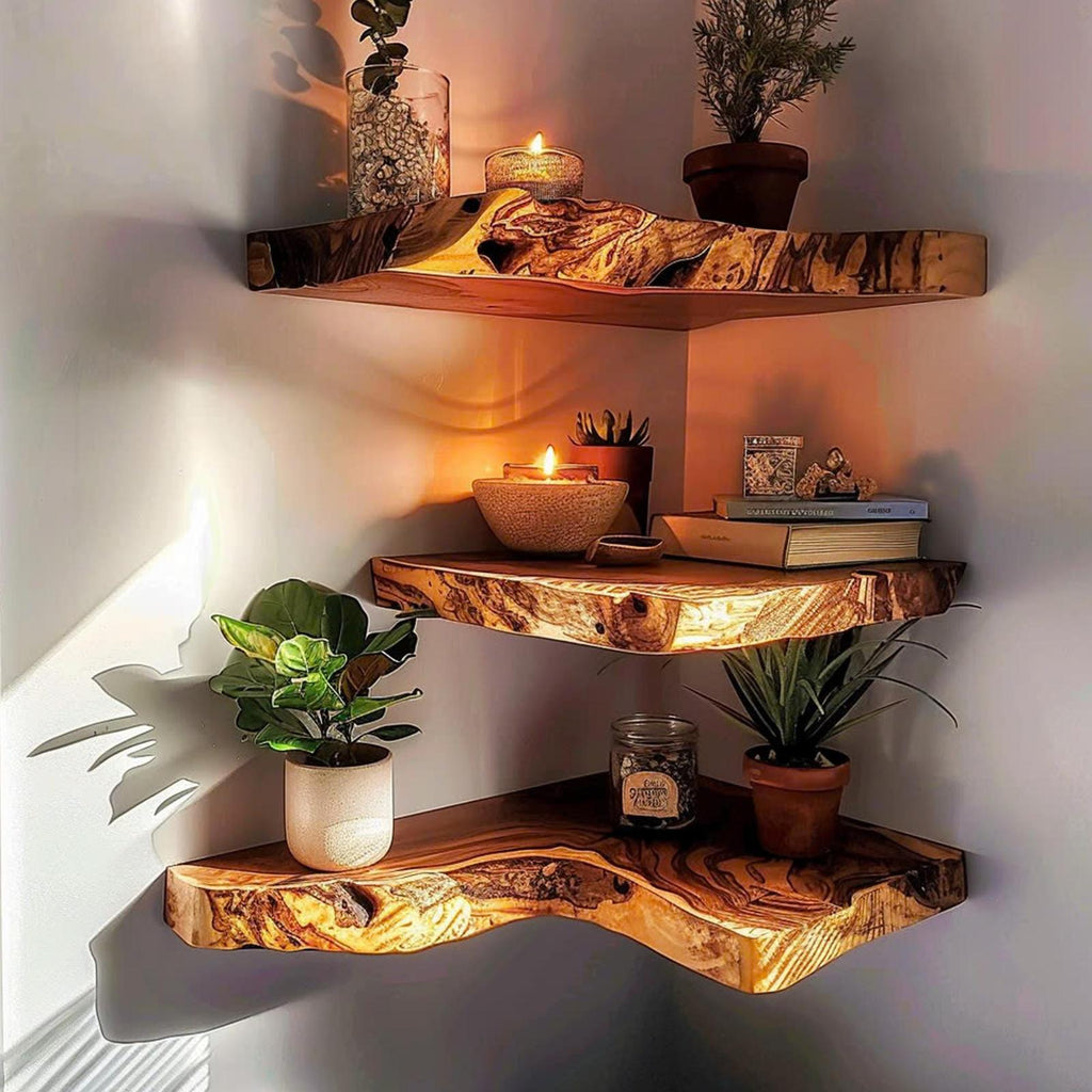Floating Shelf Mid Century Bookcase
