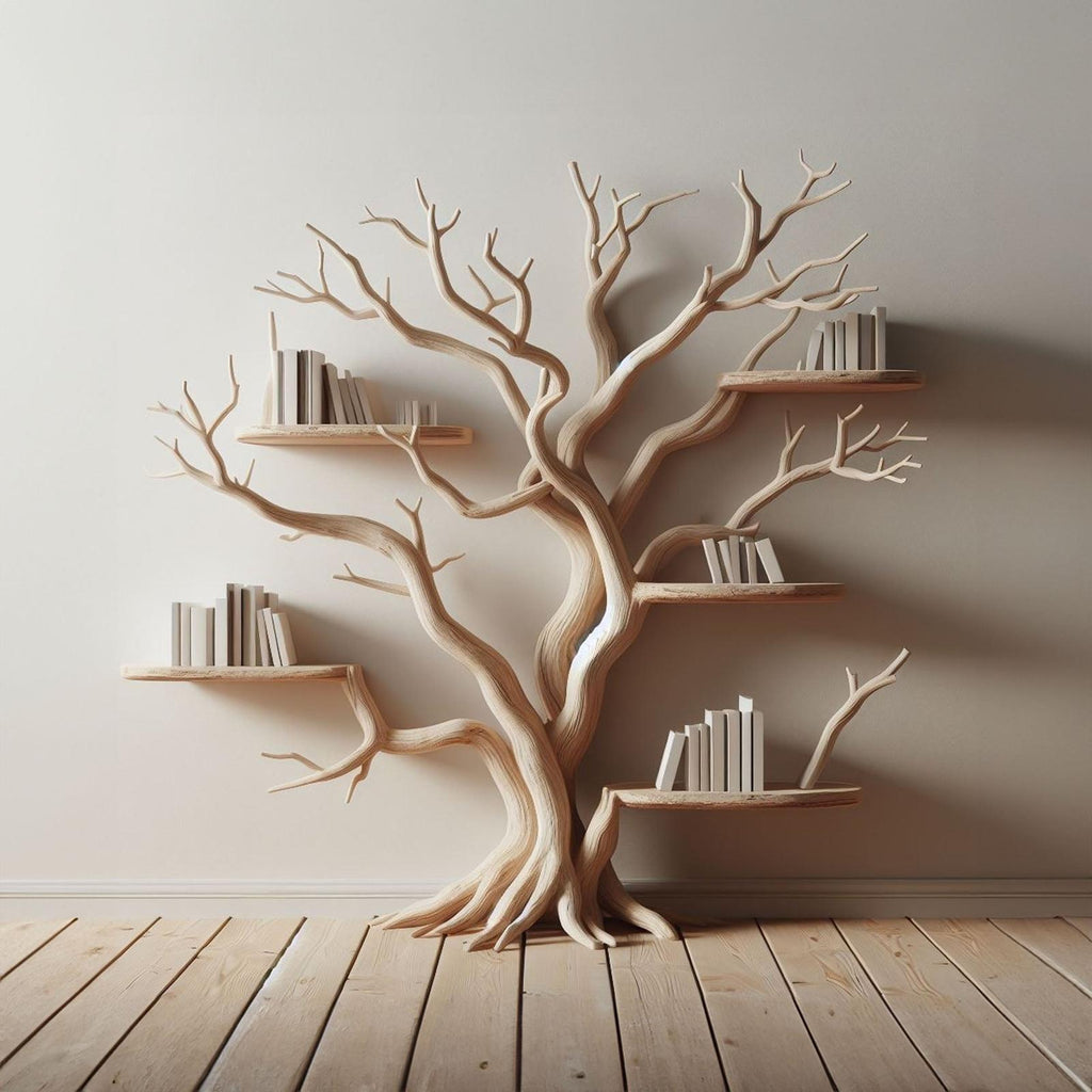 Handcrafted Tree Branch Shelf Driftwood For Holiday Decor