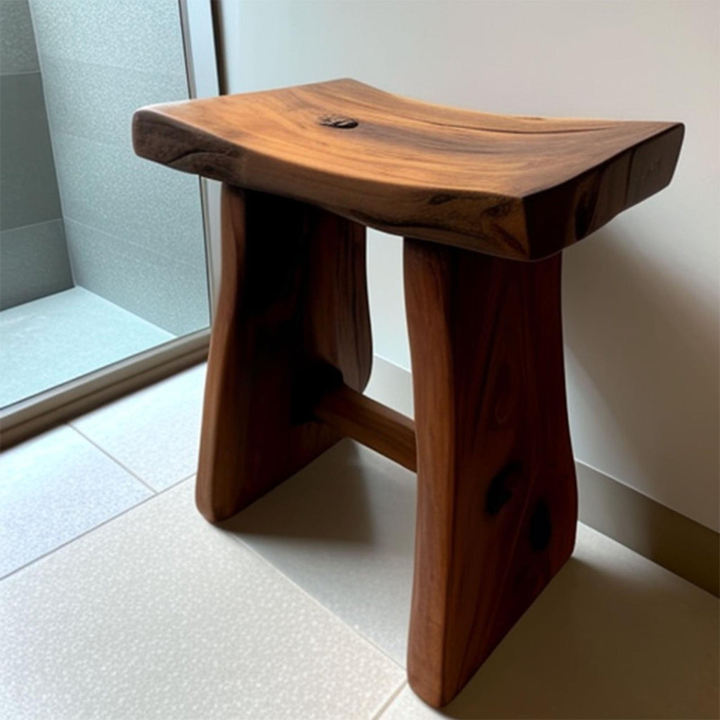 Shower Bench Solid Wood Shower Stool