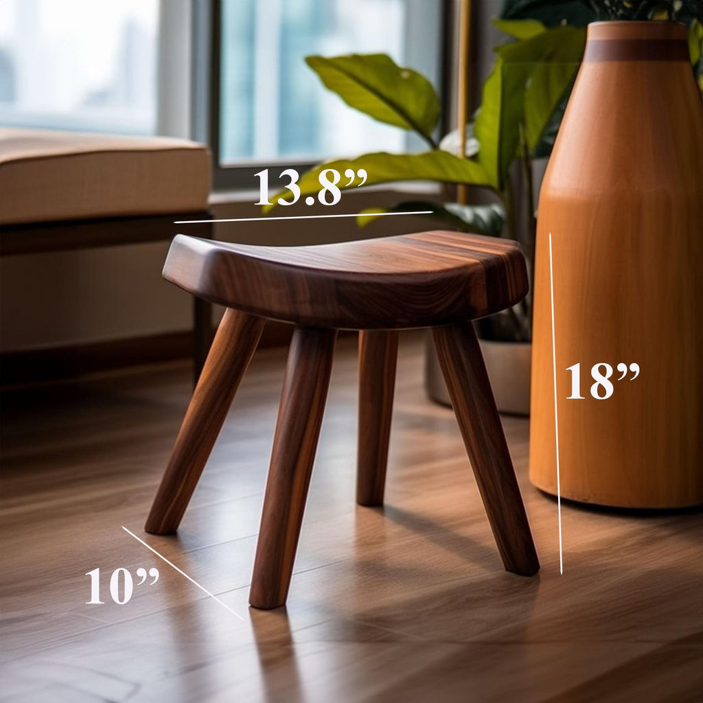 Solid Wood Shower Bench Bath Stool