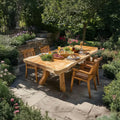Solid Wood Large Dining Table Set Custom Decor Garden Gift