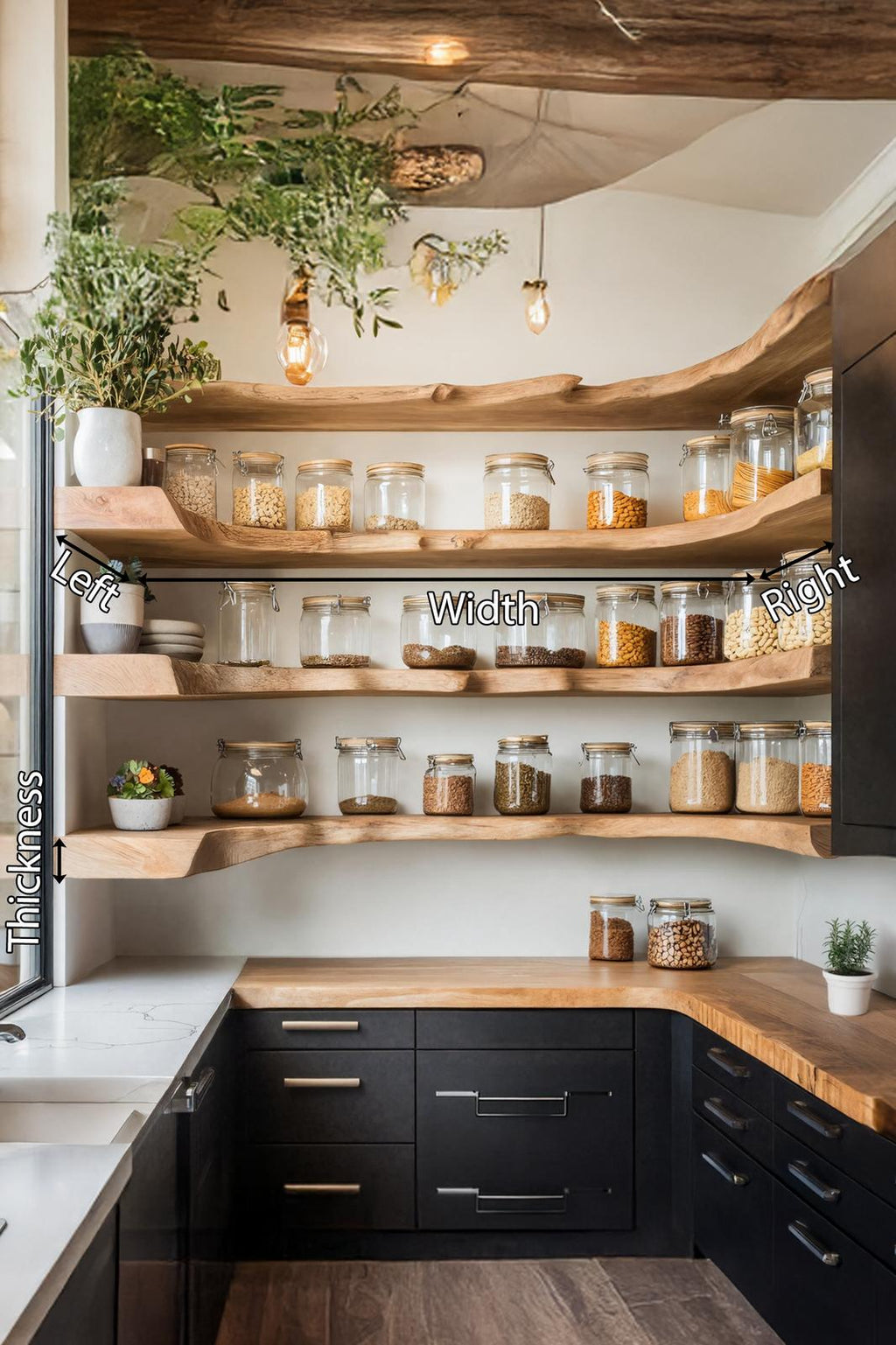 Handcrafted Mid Century Spice Rack For Kitchen Furniture