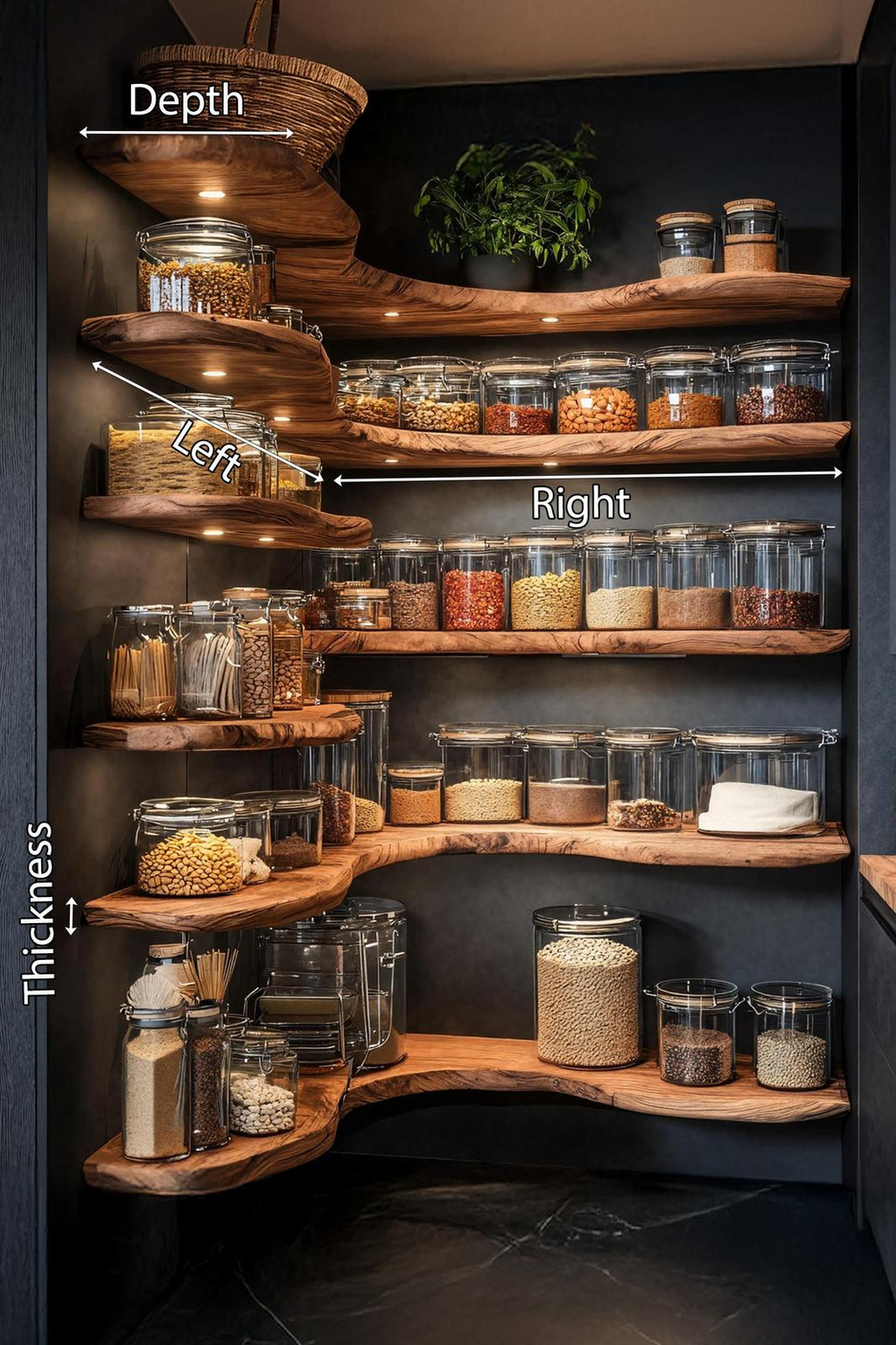 Handcrafted Kitchen Cabinet Organizer For Entryway Design
