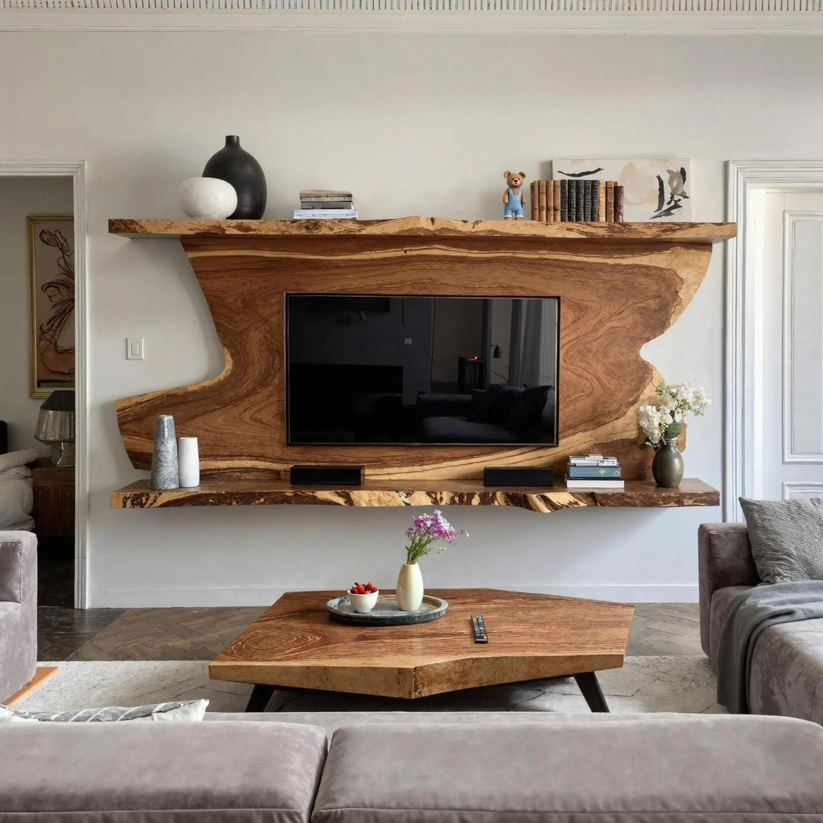 Contemporary Geometric Coffee Table For Modern Living Room