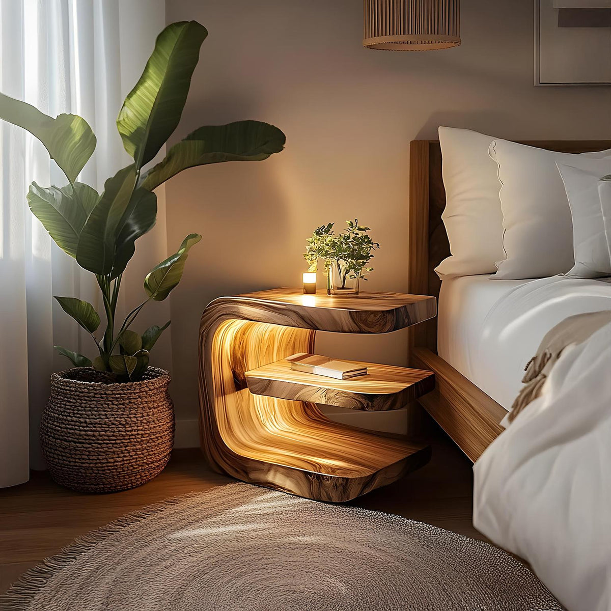 Mid Century Nightstand Bedroom
