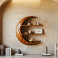 Rustic Moon Wall Shelf For Living Room And Bedroom