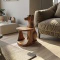 Modern Sculptural Dog Side Table For Living Room And Bedroom