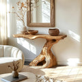 Rustic Solid Wood Console Table Entryway