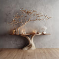 Midcentury Organic Console Table Entryway