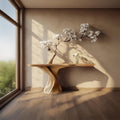 Mid Century Sculptural Entry Console Table Living