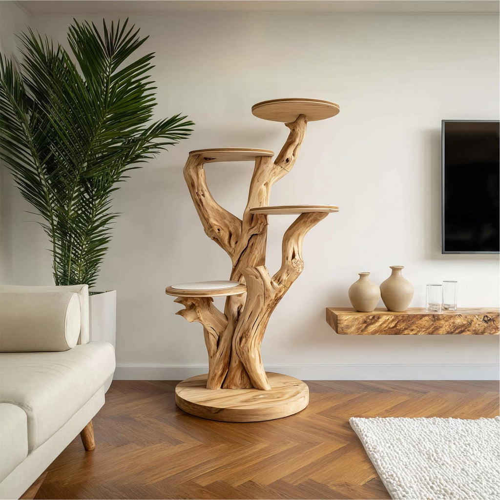 Rustic Cat Standing Tree Living Room Or Pet Space