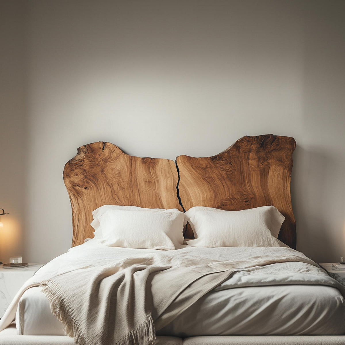 Rustic Split Headboard For Bedroom And Sleeping Space