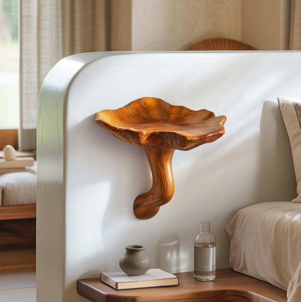Organic Modern Floating Wall Shelf For Bedroom