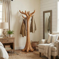 Rustic Minimal Tree Coat Rack For Bedroom And Living Area