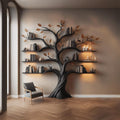 Rustic Halloween Tree Bookshelf Living Room Gothic Decor