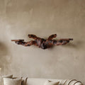 Rustic Floating Shelf, Solid Wood Wall Mounted Display Ledge for Living Room & Bedroom