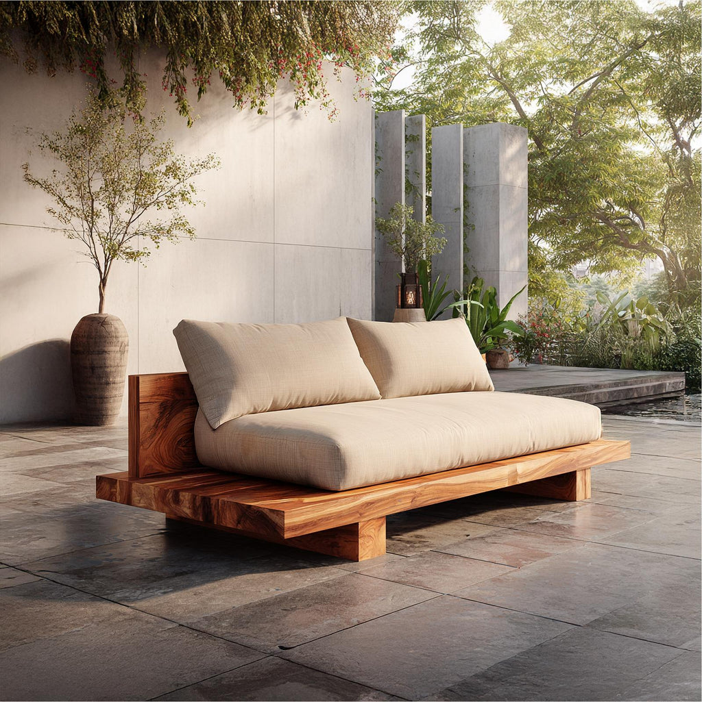 Minimal Platform Sofa Frame Solid Wood Low Pallet Base Design Living Room And Lounge