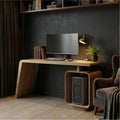 Modern Work Desk, Solid Wood Computer PC Writing Desk for Home Office & Study Room