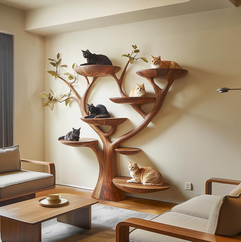 Rustic Cat Wall Tree Living Room And Home