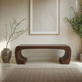 Mid Century Sculptural Bench For Living Room Or Entryway