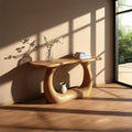 Rustic Tree Inspired Wood Console Table, Hallway & Entryway Accent Table, Solid Wood Sofa Table, Model