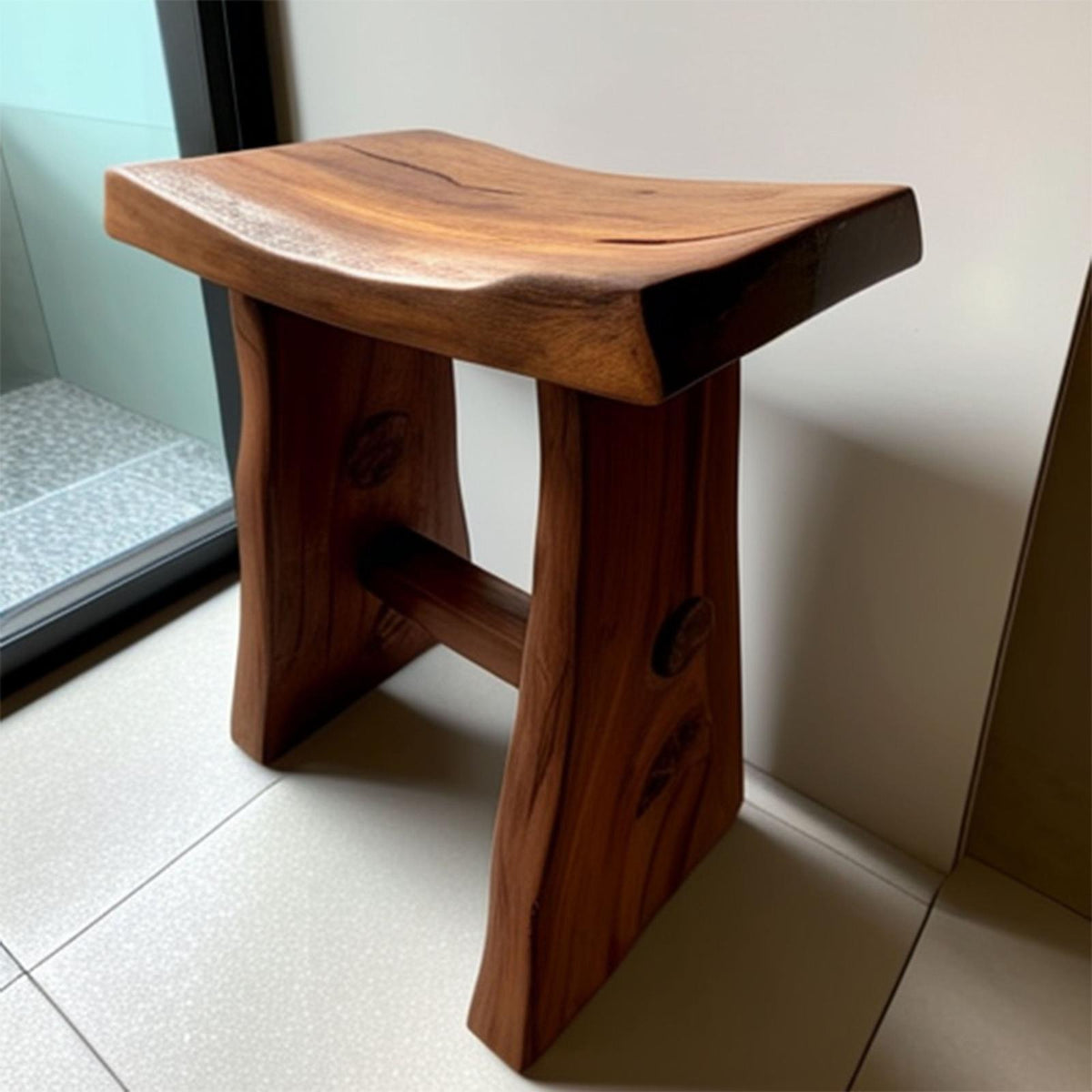 Shower Bench Solid Wood Shower Stool