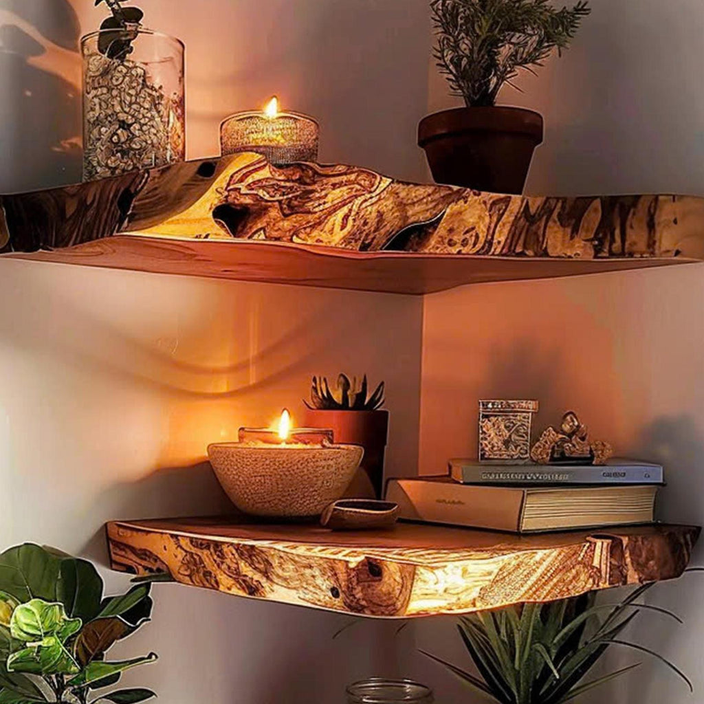 Floating Shelf Mid Century Bookcase