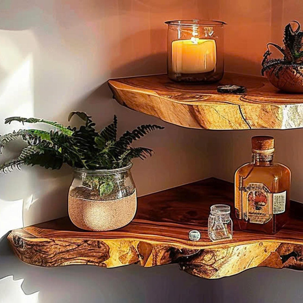 Floating Shelf Corner Bookshelf Decorations