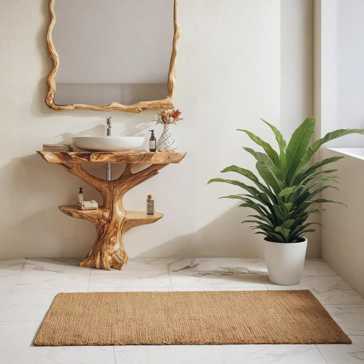 Handcrafted Wood Vanity Bathroom