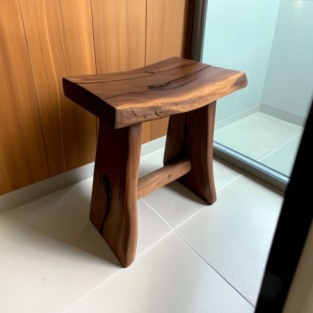Shower Bench Solid Wood Shower Stool