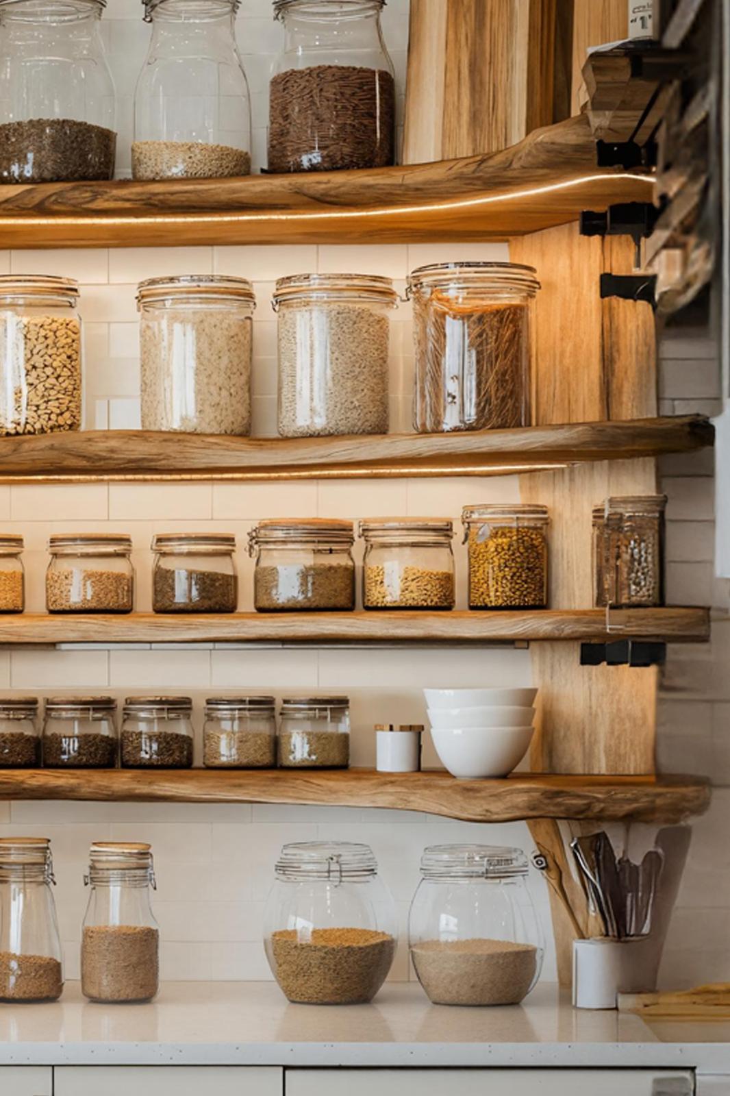 Rustic Kitchen Cabinet Spice Organizer For Furniture Decor