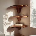 Farmhouse Solid Wood Mushroom Shelf For Living Room Furniture Design