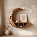 Rustic Moon Wall Shelf For Living Room And Apartment