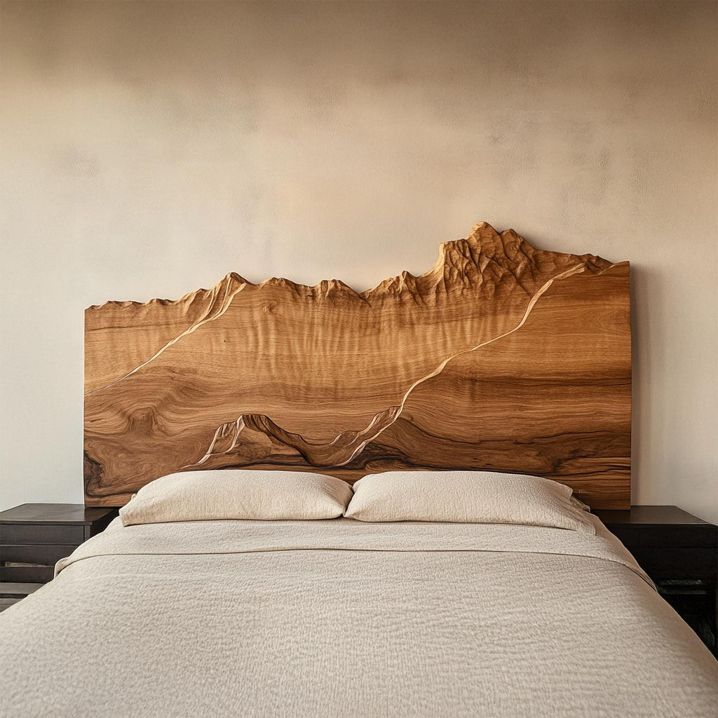 Rustic Wall Feature Headboard For Bedroom And Personal Space