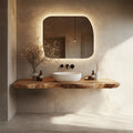 Bathroom Vanity Wall Floating Console Live Edge Shelf SINLSABRV264