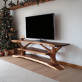 Modern Solid Wood TV Console, Contemporary Media Center & Entertainment Stand for Living Room Furniture