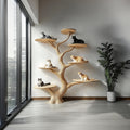 Rustic Cat Tree Organic Multi-Level Cat Shelf For Home Decor SINLKITT090