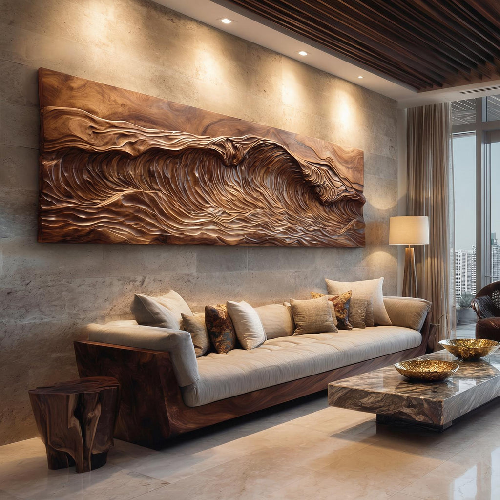 Rustic Wood Relief Wall Decor Living Room And Bedroom