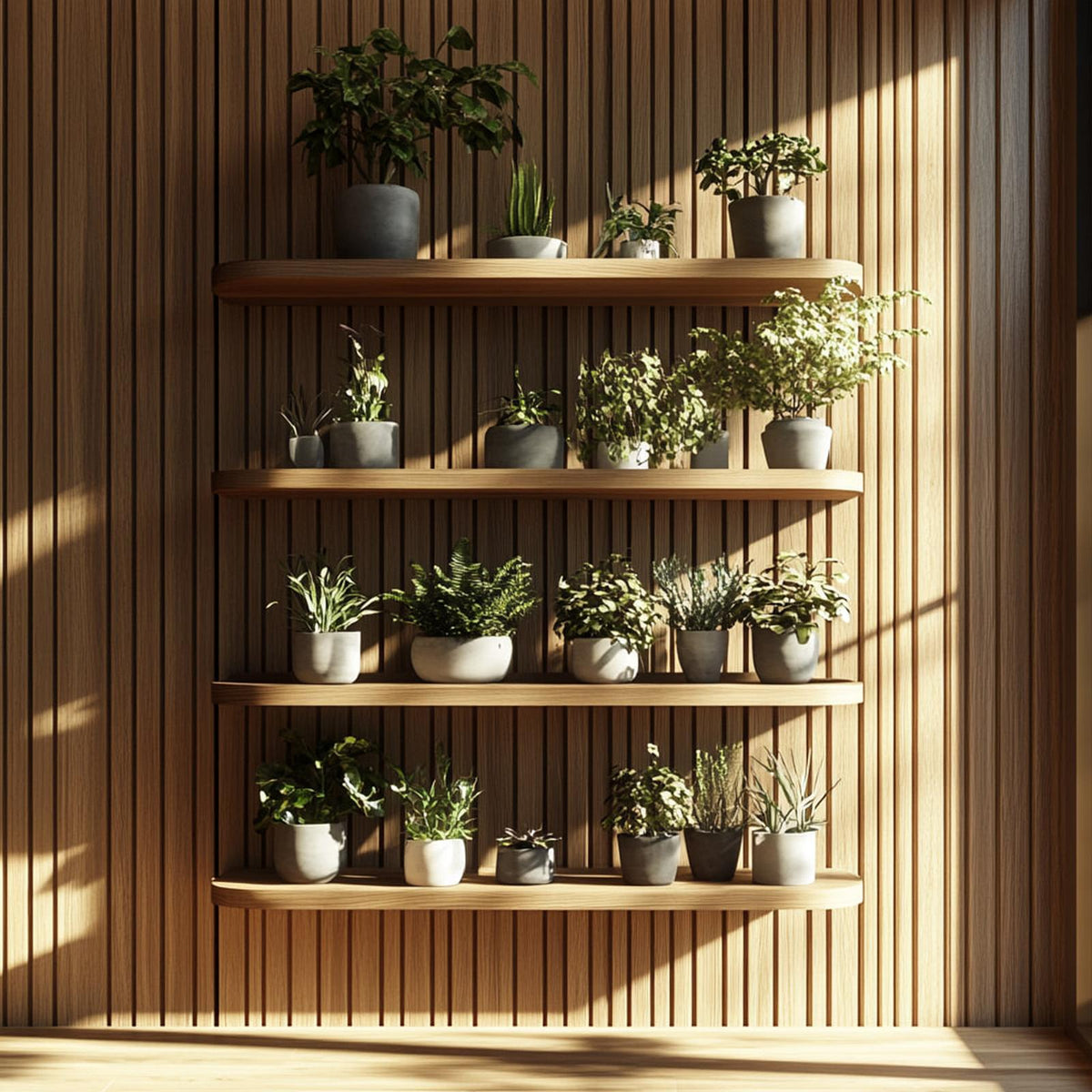 Scandinavian Modern Wall Mounted Shelf Living Room Or Bedroom