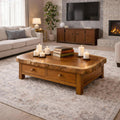 Solid Wood Storage Coffee Table Functional Modern Living Room Interior SINLKICF311